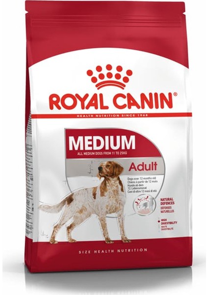 Meduim Adult Orta Irk Yetişkin Köpek Maması 15 kg