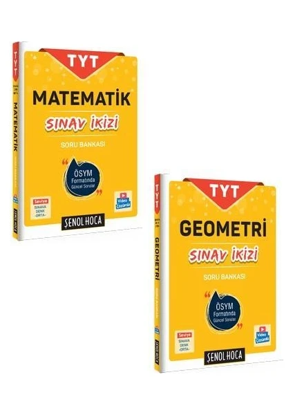 Şenol Hoca Yayınları TYT AYT Matematik Geometri Sınav İkizi Soru Bankas Set