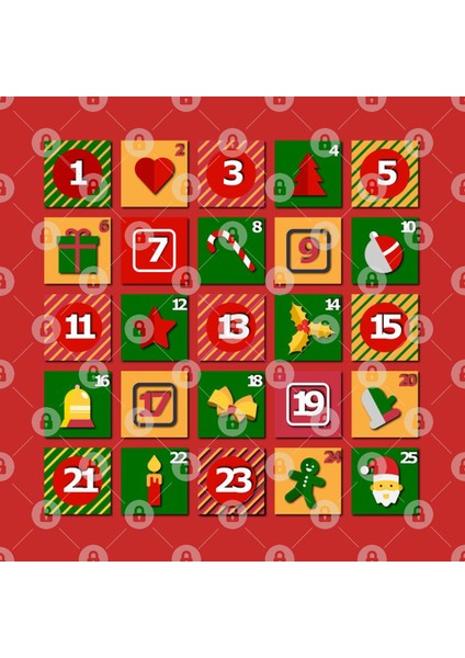 Advent Calendar Christmas Design Kupa Bardak