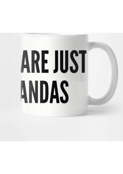 Cute - Raccoons Are Just Trash Pandas - Funny Joke Silly Slogan Cute Statement Kupa Bardak