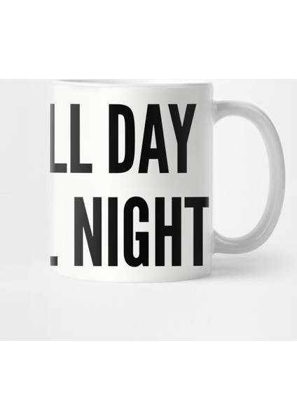 Cute Blogger Humor - Sleep All Day Blog All Night - Funny Slogan Cute Statement Kupa Bardak