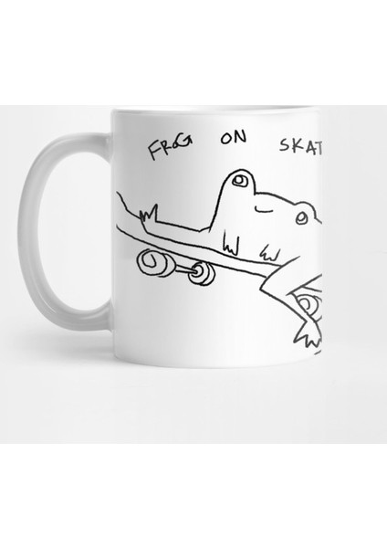 Frog On Skateboard (Line Ver.) Kupa Bardak