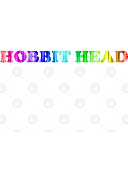 Rainbow Hobbit Head Kupa Bardak