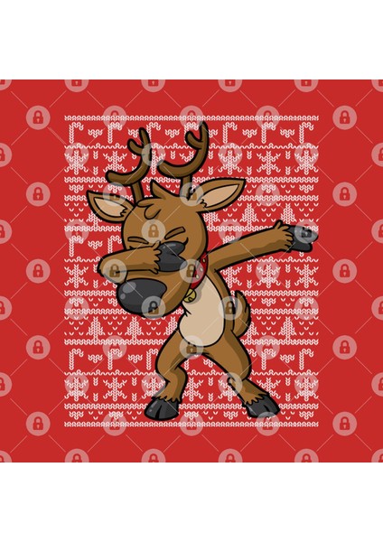 Dabbing Reindeer Ugly Christmas Sweater Kupa Bardak