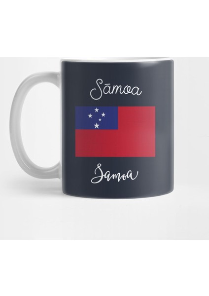 Samoa Flag Kupa Bardak