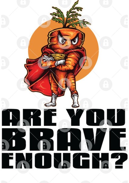 Foodietoon / The Angry Carrot "Are You Brave Enough" Kupa Bardak