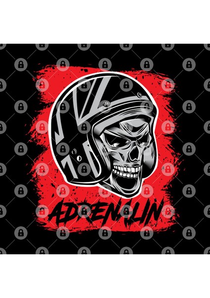 Skull Vintage Helmet Kupa Bardak