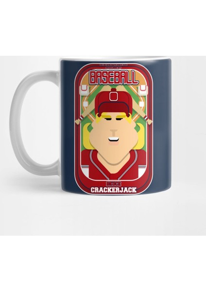 Baseball Red Blue White - Deuce Crackerjack - Hazel Version Kupa Bardak