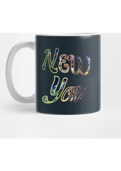 New York Print Kupa Bardak