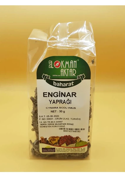 Lokman Aktar Enginar Yaprağı 30 gr