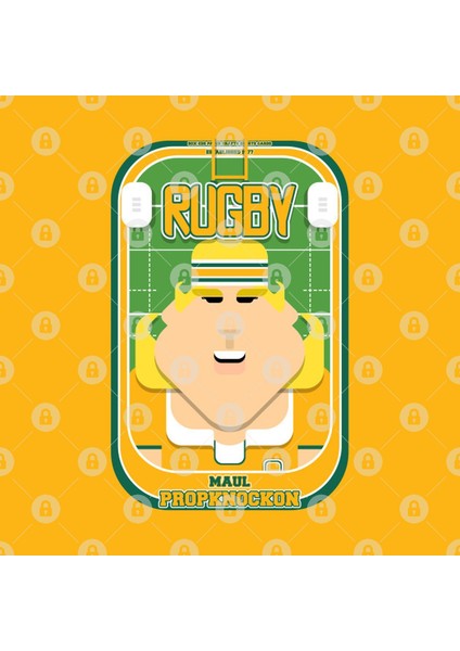 Rugby Gold And Green - Maul Propknockon - Hazel Version Kupa Bardak