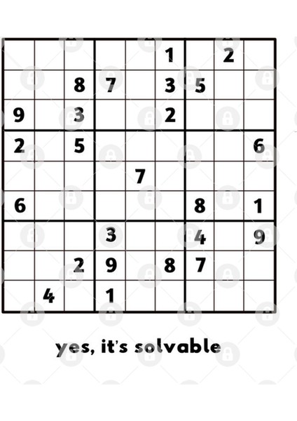 Solvable Sudoku Kupa Bardak