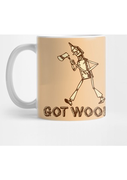 Got Wood Tin Man Axe Kupa Bardak