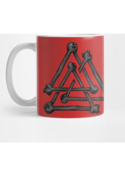 Valknut Knotted Bones Symbol Of Odin Kupa Bardak