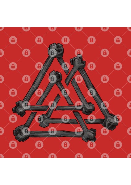Valknut Knotted Bones Symbol Of Odin Kupa Bardak