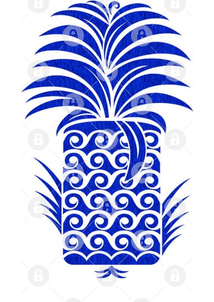 Blue Pineapple Kupa Bardak