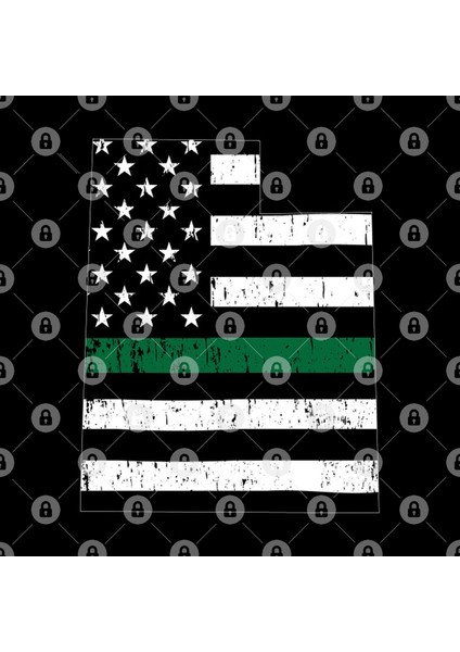 Utah Thin Green Line Military And Border Patrol Kupa Bardak