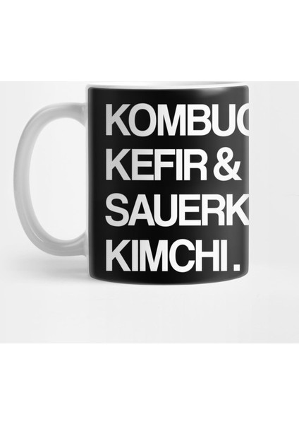Kombucha & Kefir Sauerkraut & Kimchi Fermented Foods Kupa Bardak