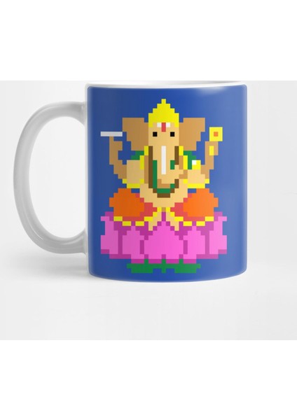 Ganesha Pixel Kupa Bardak