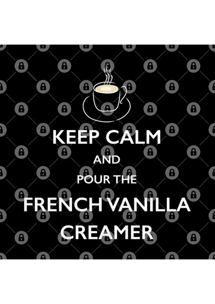 Keep Calm French Vanilla Creamer Coffee Lover Kupa Bardak