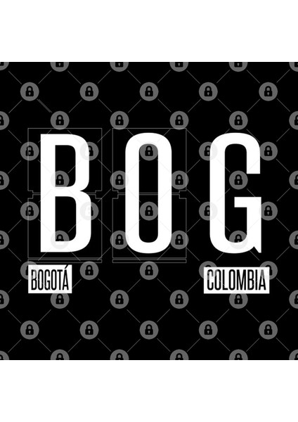 Bog - Bogota Airport Code Souvenir Or Gift Apparel Kupa Bardak