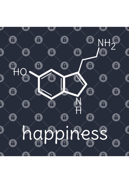 Funny Happiness Serotonin Molecule Chemistry Kupa Bardak