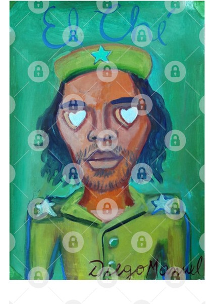 El Che With Hearts 3 Kupa Bardak