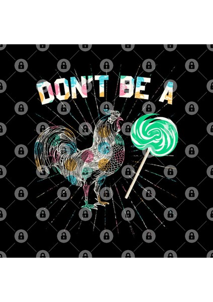 Dont Be A Lollipop Rooster Candy - Funny Puns Kupa Bardak