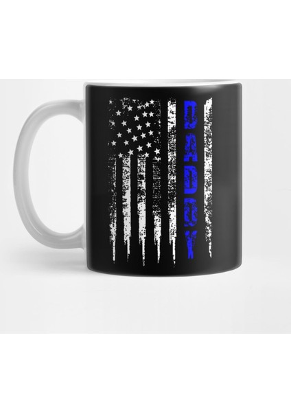Police Thin Blue Line Daddy Kupa Bardak