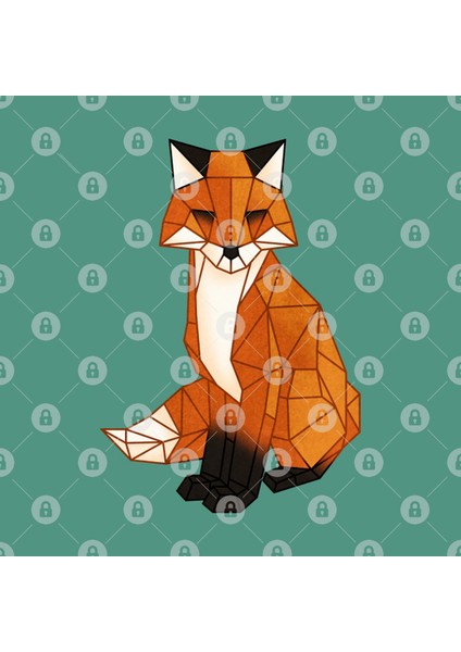 Origami Fox Kupa Bardak