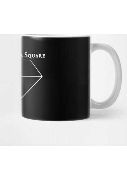 The Halo Was Square 7 White Line Kupa Bardak