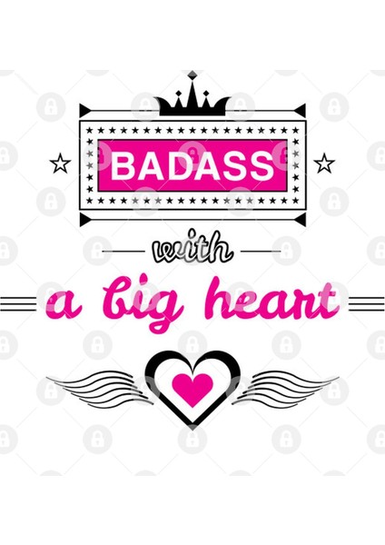Badass With A Big Heart Kupa Bardak