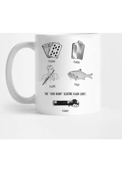 Flush Flask Flute Fish Flash Fun Kupa Bardak