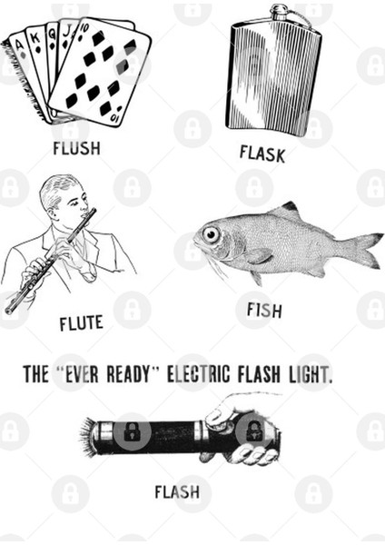 Flush Flask Flute Fish Flash Fun Kupa Bardak