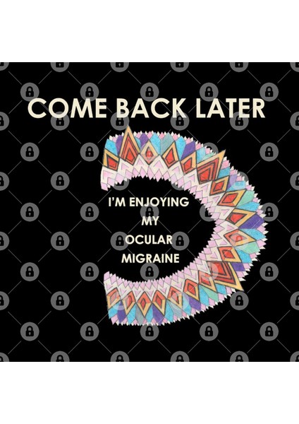 Colorful Ocular Migraine Kupa Bardak