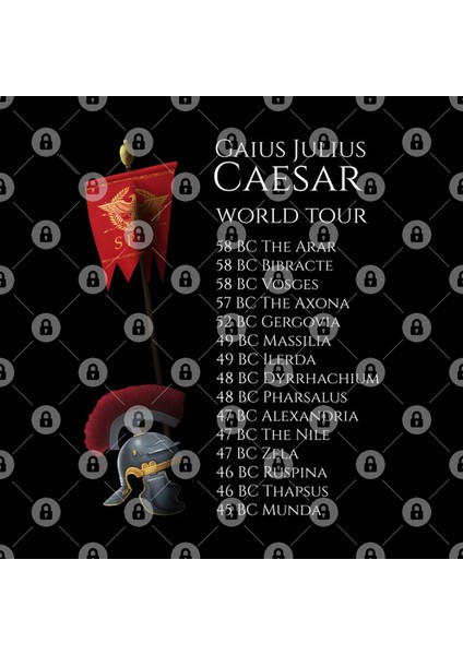 Gaius Julius Caesar World Tour Kupa Bardak