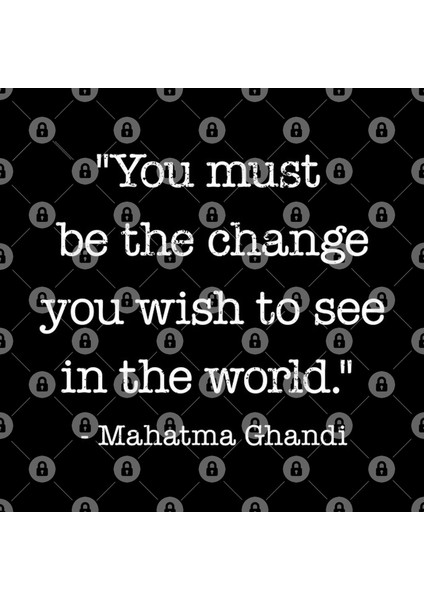 Inspirational Ghandi Quote You Must Be The Change Kupa Bardak
