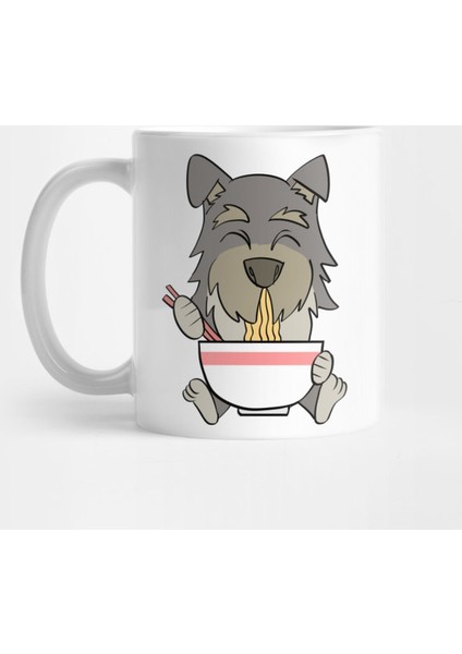 Funny Schnauzer Kawaii Ramen Kupa Bardak