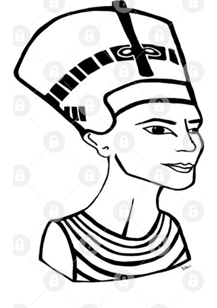 Queen Nefertiti Kupa Bardak