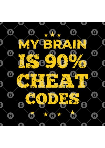 Funny Pc Gamer My Brain İs 90% Cheat Codes Kupa Bardak