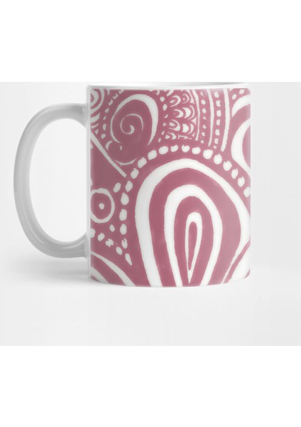 Dusty Rose Pina Swirls Kupa Bardak