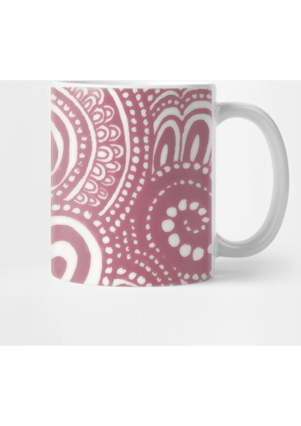 Dusty Rose Pina Swirls Kupa Bardak
