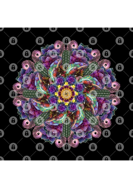 Seek And Hide Tropic Mandala Kupa Bardak