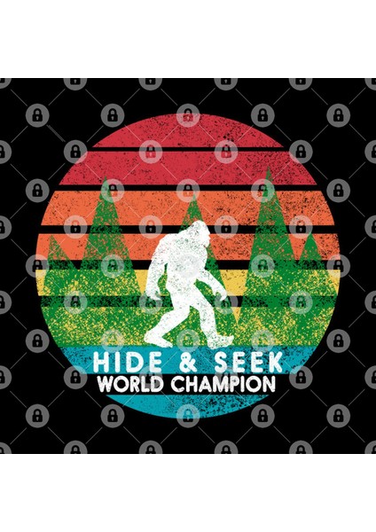 Vintage Retro Hide And Seek Champion Camping Bigfoot Kupa Bardak