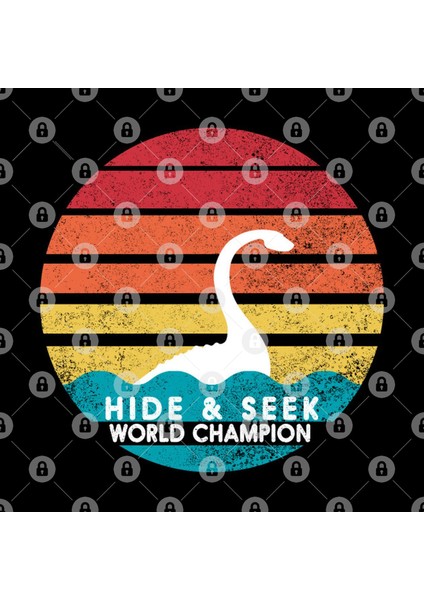 Retro Hide And Seek Champion The Loch Ness Monster Kupa Bardak