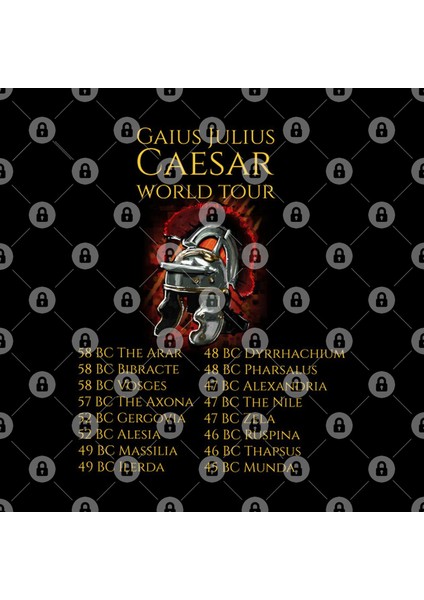 Gaius Julius Caesar World Tour Kupa Bardak