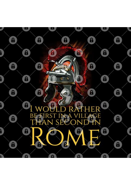 I Would Rather Be First In A Village Than Second In Rome - Julius Caesar Kupa Bardak