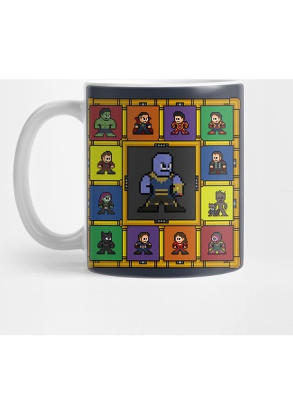 8-Bit Infinity War Kupa Bardak