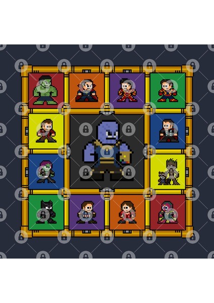 8-Bit Infinity War Kupa Bardak