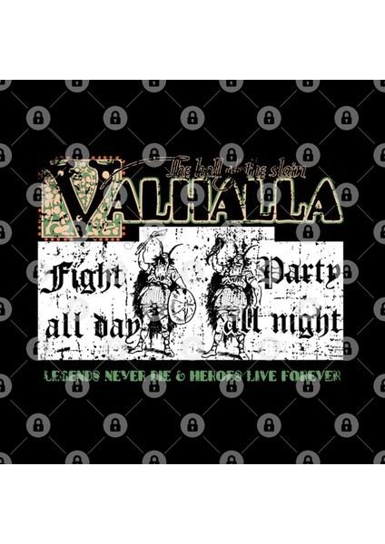 Valhalla -- Fight All Day Party All Night Kupa Bardak